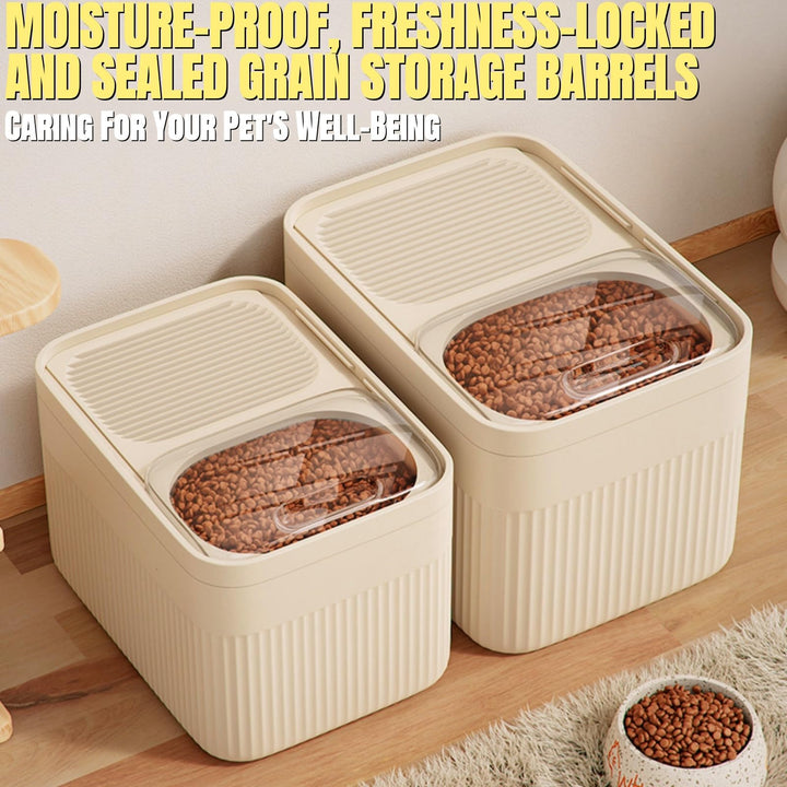 Pet Airtight Food Storage Container High Capacity With Measuring Cup