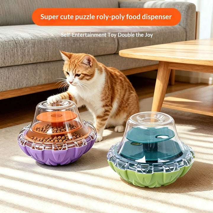 Pet Stress Relief Roly Poly Food Dispenser Toy