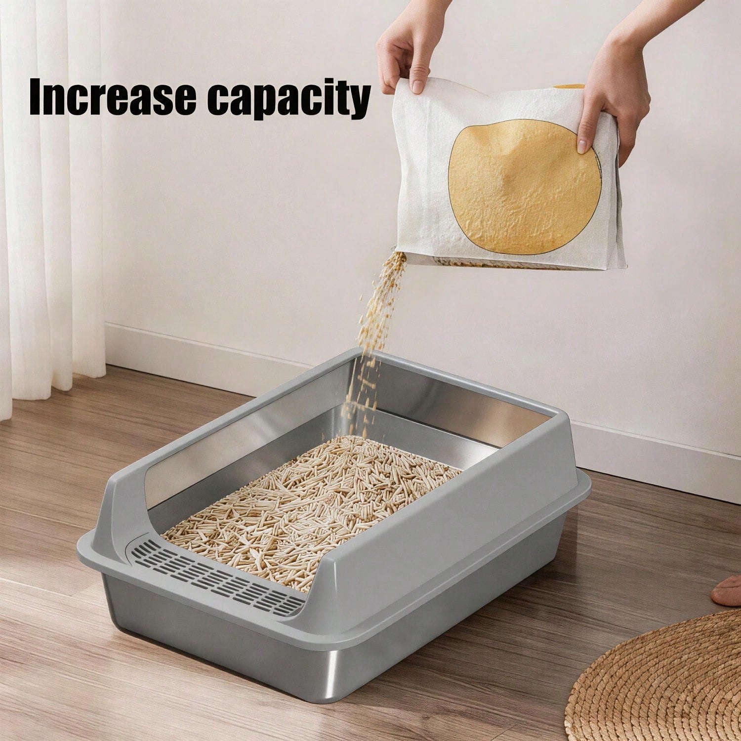 Upgrade Your Cat's Litter Experience with Our Stainless Steel Litter Box
