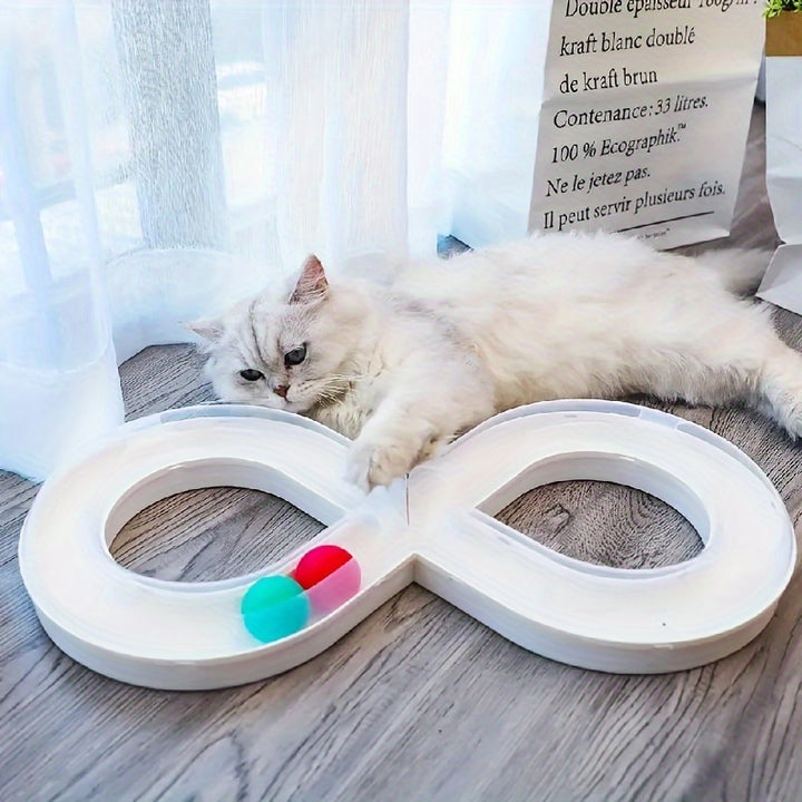 Interactive Cat Turntable Toy Track Ball for Play and Boredom Relief