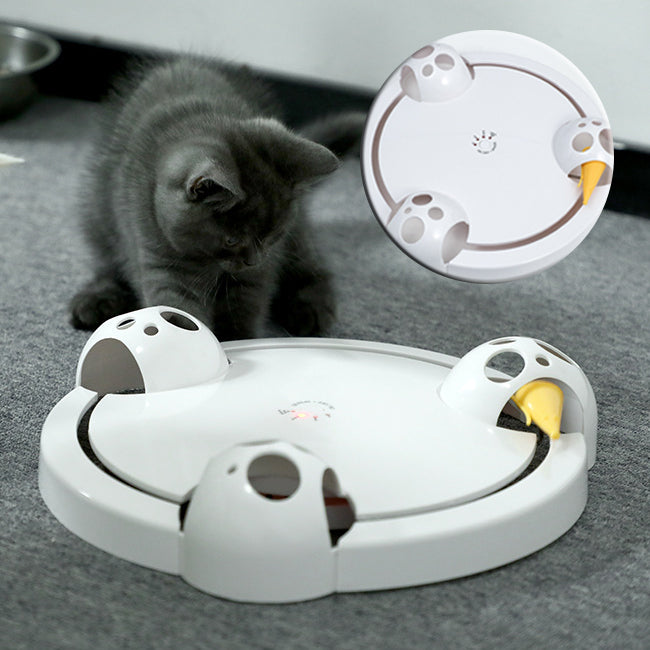 Electric Cat Turntable Toy Automatic Wheel for Interactive Mouse Chasing