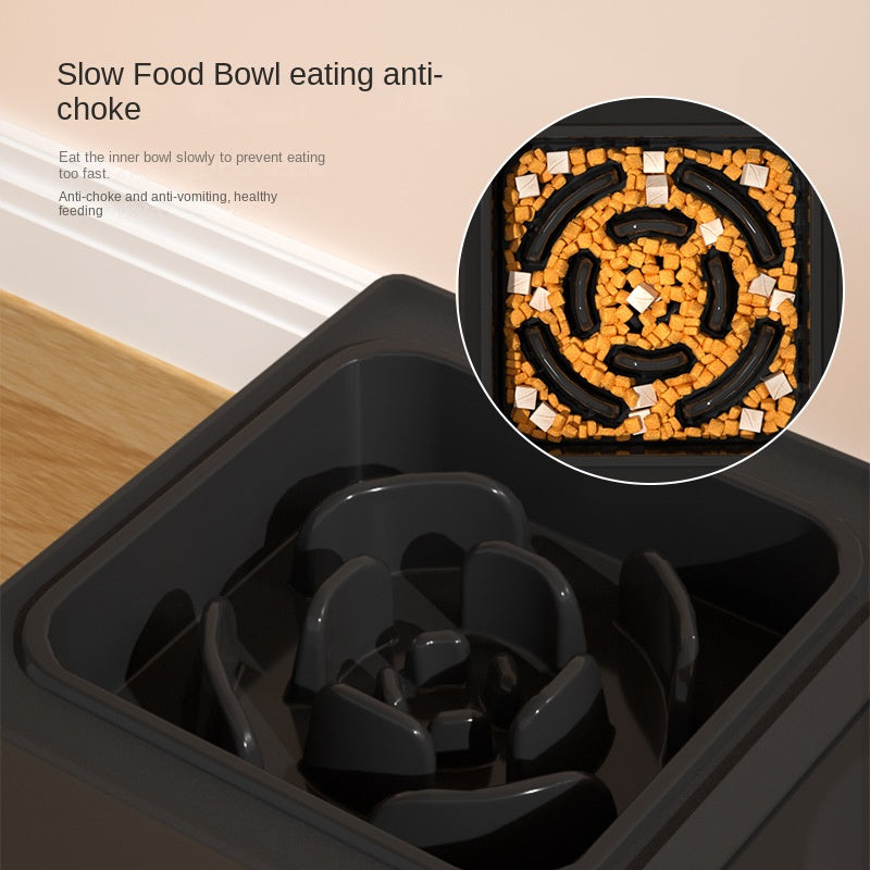 Adjustable Stainless Pet Double Bowl Elevated Food and Water Feeder
