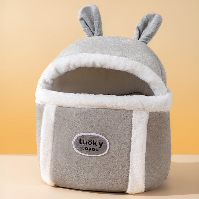 Animal-Shaped Pet Backpack Off-Shoulder Portable Bag for Cats and Dogs