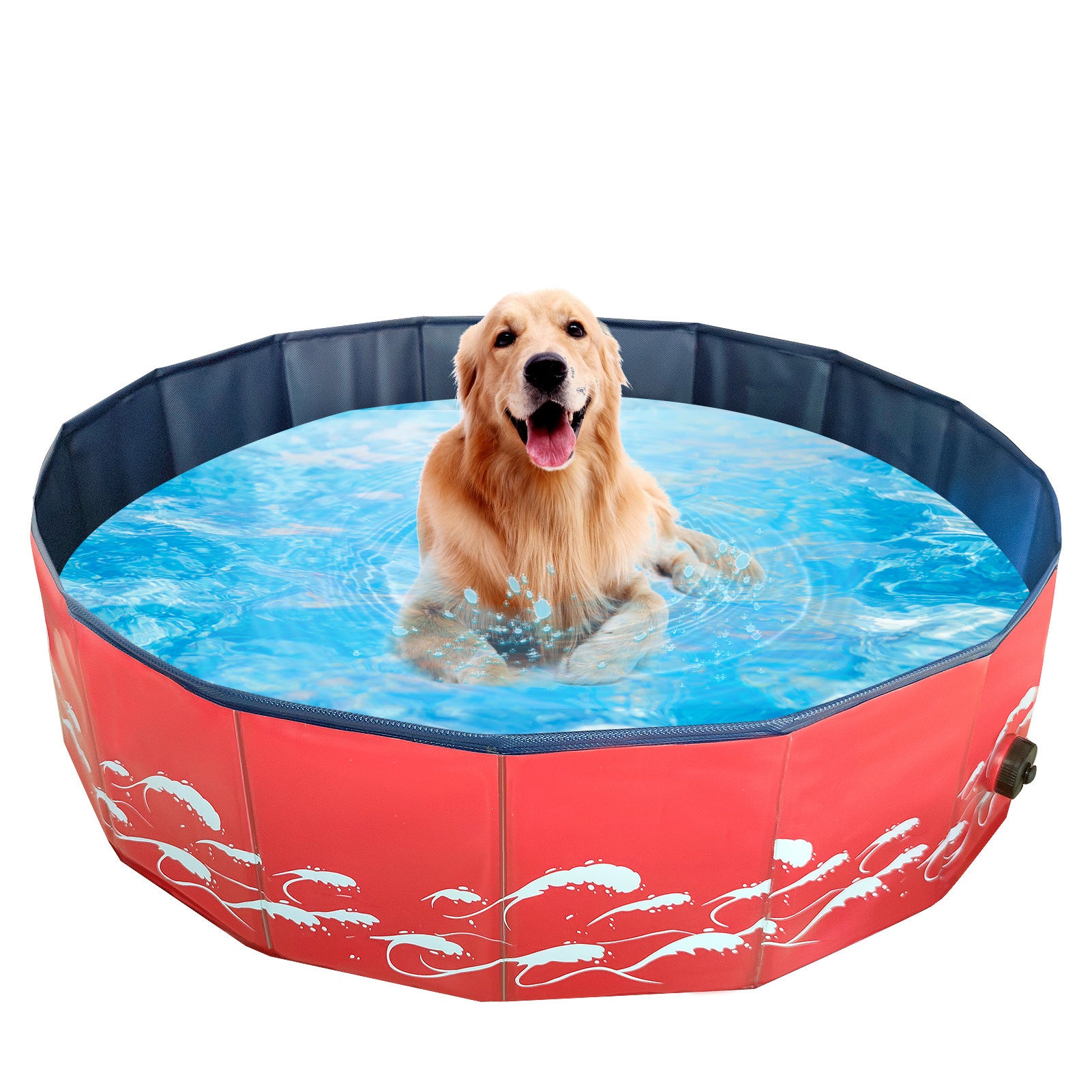 Foldable Pet Bathing Pool Collapsible Tub for Dogs, Cats, and Kids