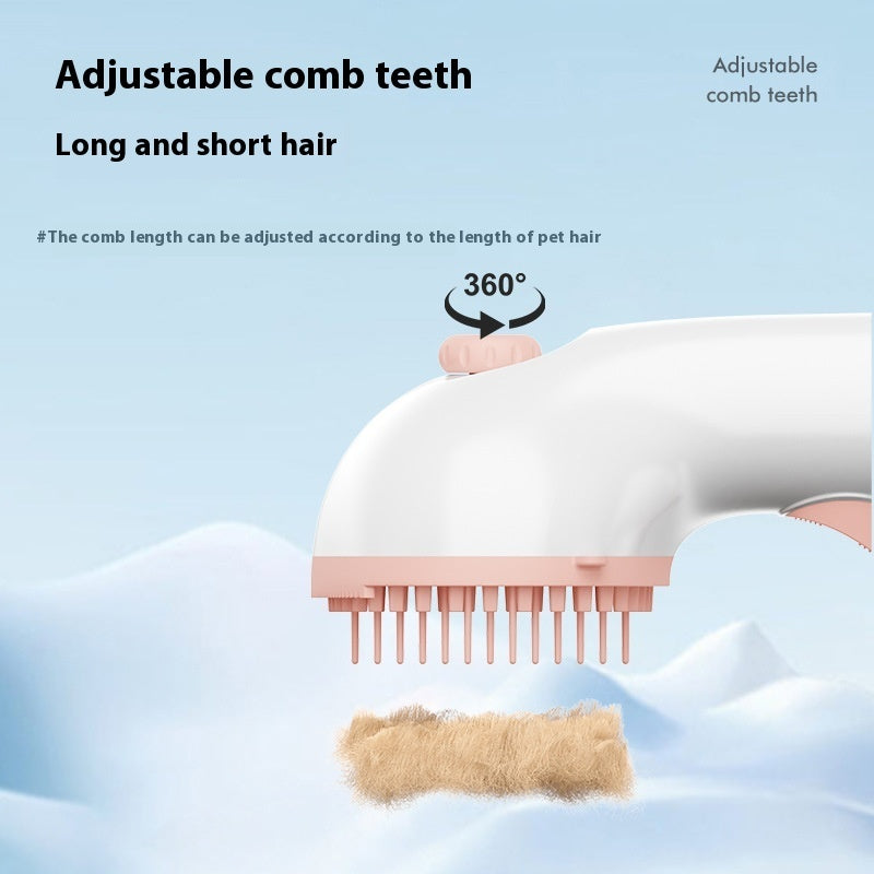 3-in-1 Pet Steam Brush Adjustable Wash-Free Comb for Hair Removal and Grooming