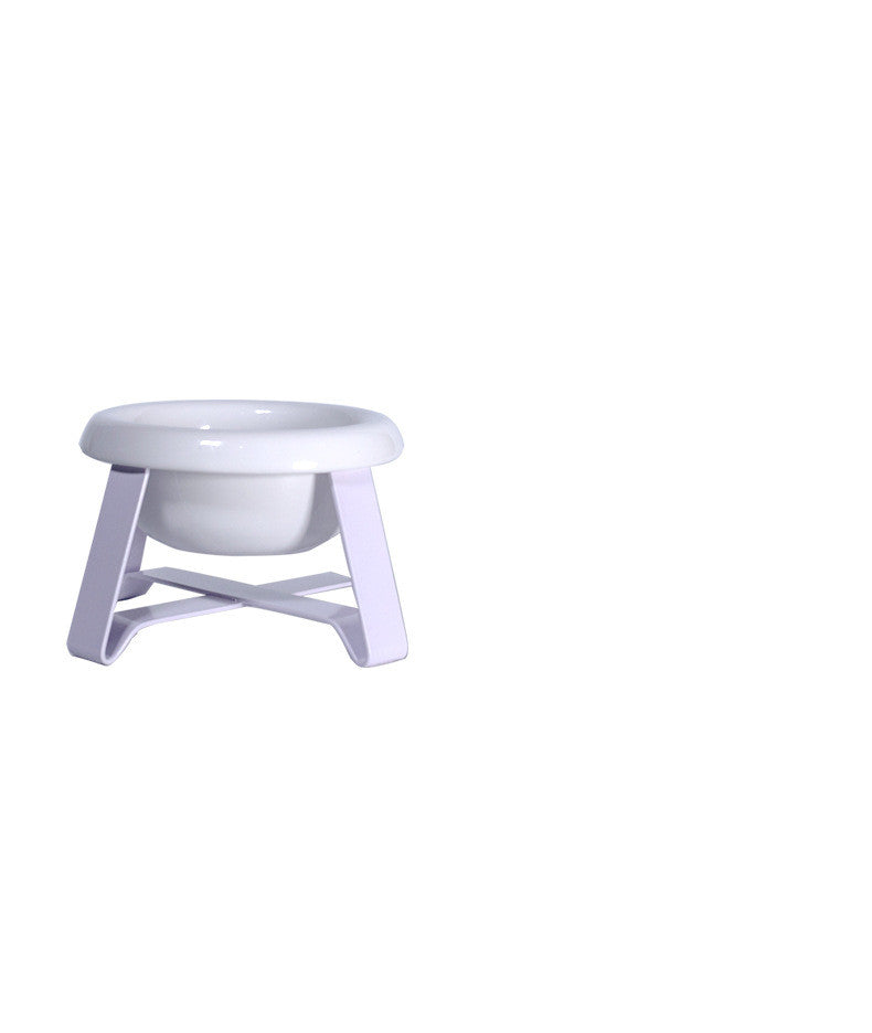 2-in-1 Creative Pet Bowl Antislip Food and Water Feeder With Stand