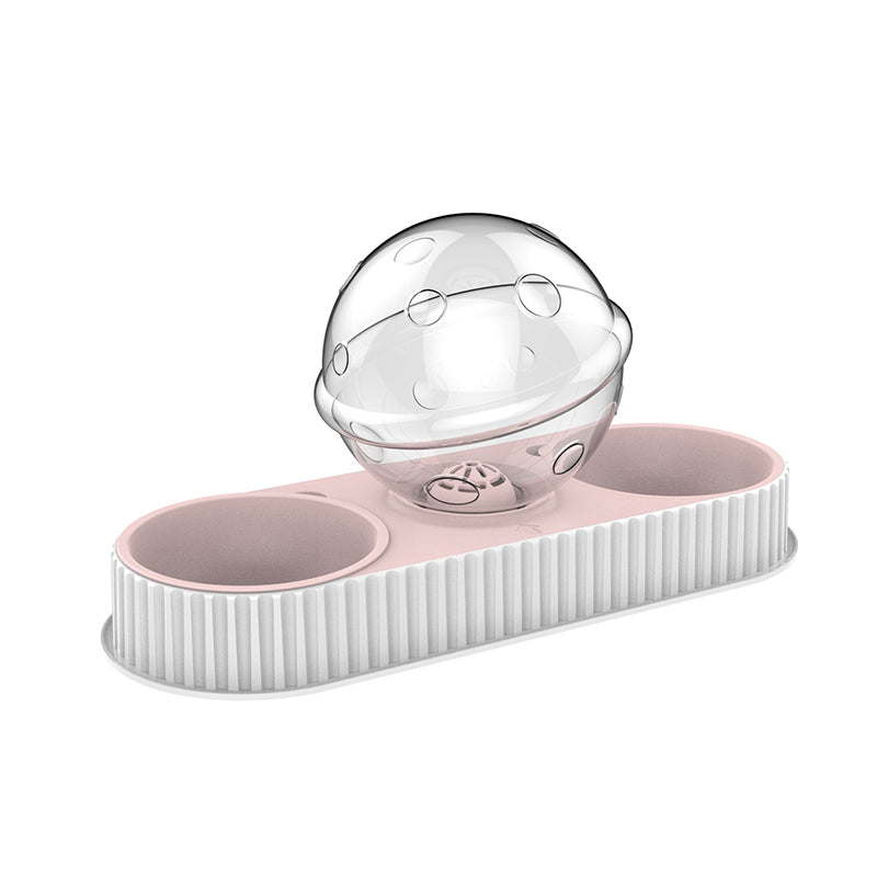 Plastic Automatic Pet Water and Food Feeder Bowl for Cats and Dogs