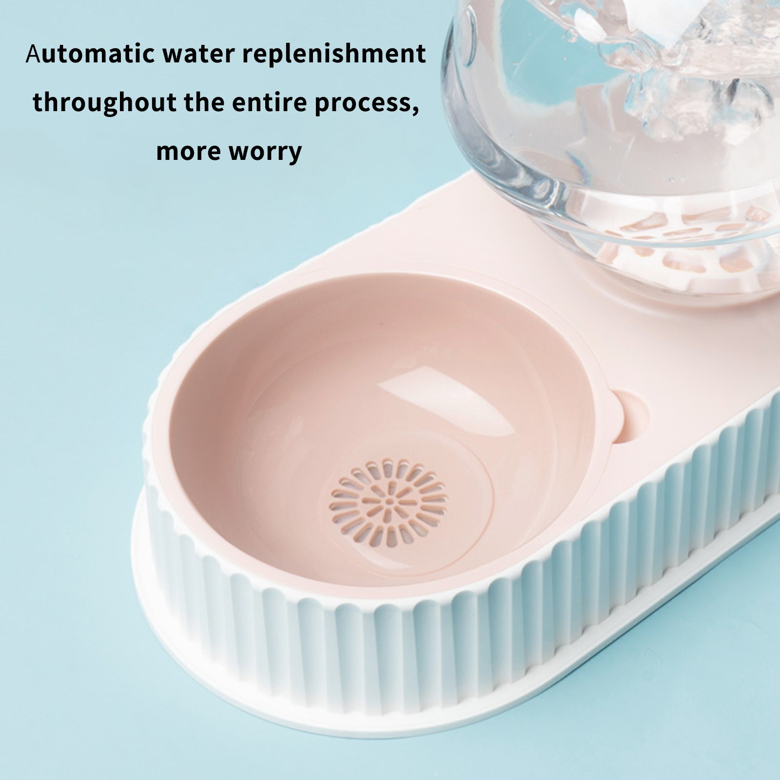 Plastic Automatic Pet Water and Food Feeder Bowl for Cats and Dogs