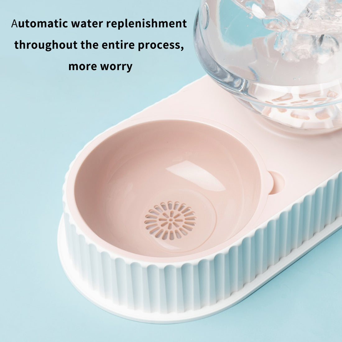 Plastic Automatic Pet Water and Food Feeder Bowl for Cats and Dogs