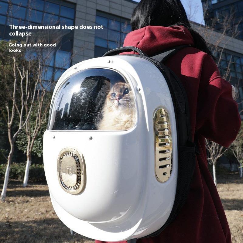 Pet Backpack with Half-Window Heating and Temperature Control Astronaut Bag