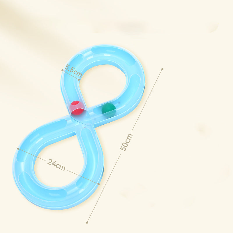 Interactive Cat Turntable Toy Track Ball for Play and Boredom Relief
