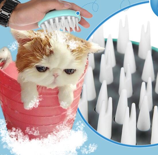 Massage Bath Brush for Pets Grooming and Washing Dogs and Puppies