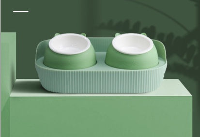 Ceramic Pet Food Bowl Ergonomic Design Cervical Spine Protection