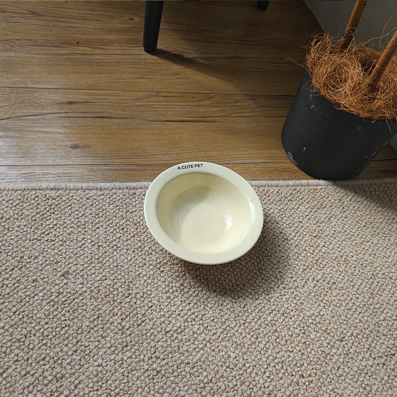 Anti-Tumble Raised Pet Double Bowl Ceramic Food and Water Holder