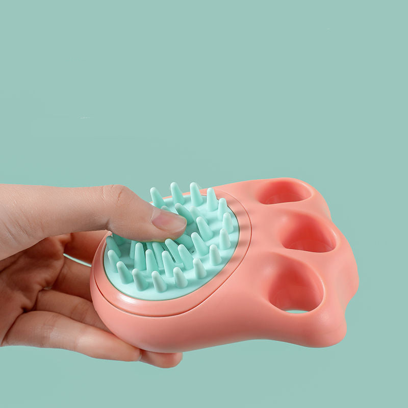 Pet Bath and Massage Brush Claw Comb for Cats and Dogs