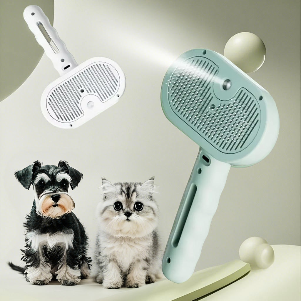 Pet Spray Hair Comb Dematting and Grooming Tool with Water Mist for Cats and Dogs