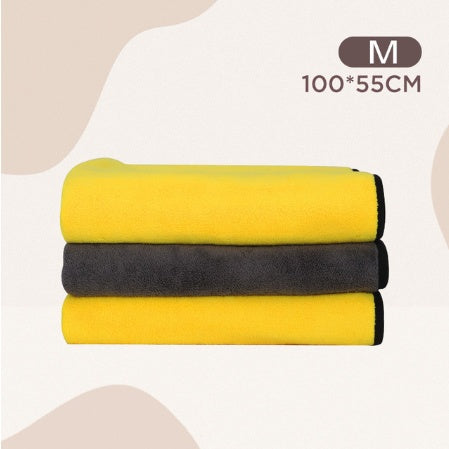 Absorbent Pet Bath Towel Quick-Drying Microfiber Towel for Dogs