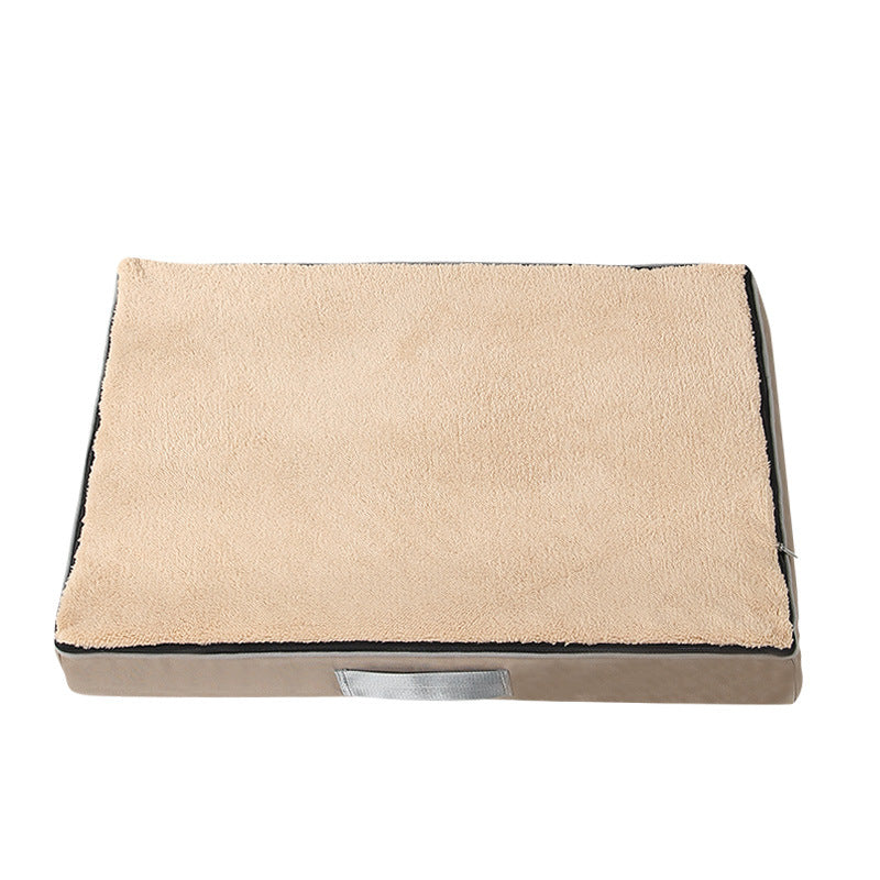 Large Plush Pet Bed Memory Foam Removable Washable Nonslip Mat