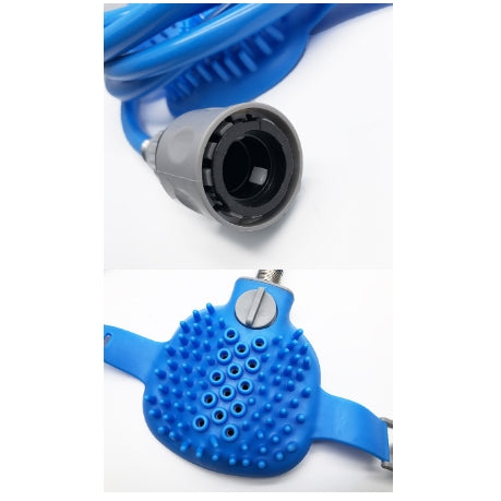 Pet Bathing Gloves with Silicone Nozzle Handheld Massage Brush for Dogs