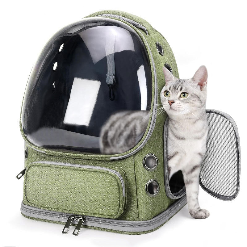 Portable Transparent Pet Backpack Space Capsule Bag for Cats and Dogs