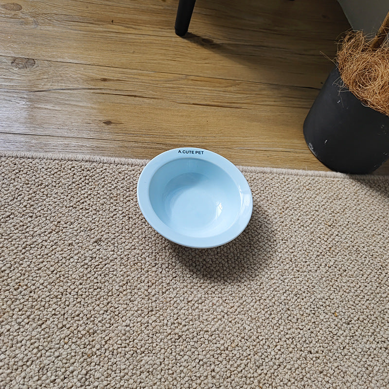 Anti-Tumble Raised Pet Double Bowl Ceramic Food and Water Holder