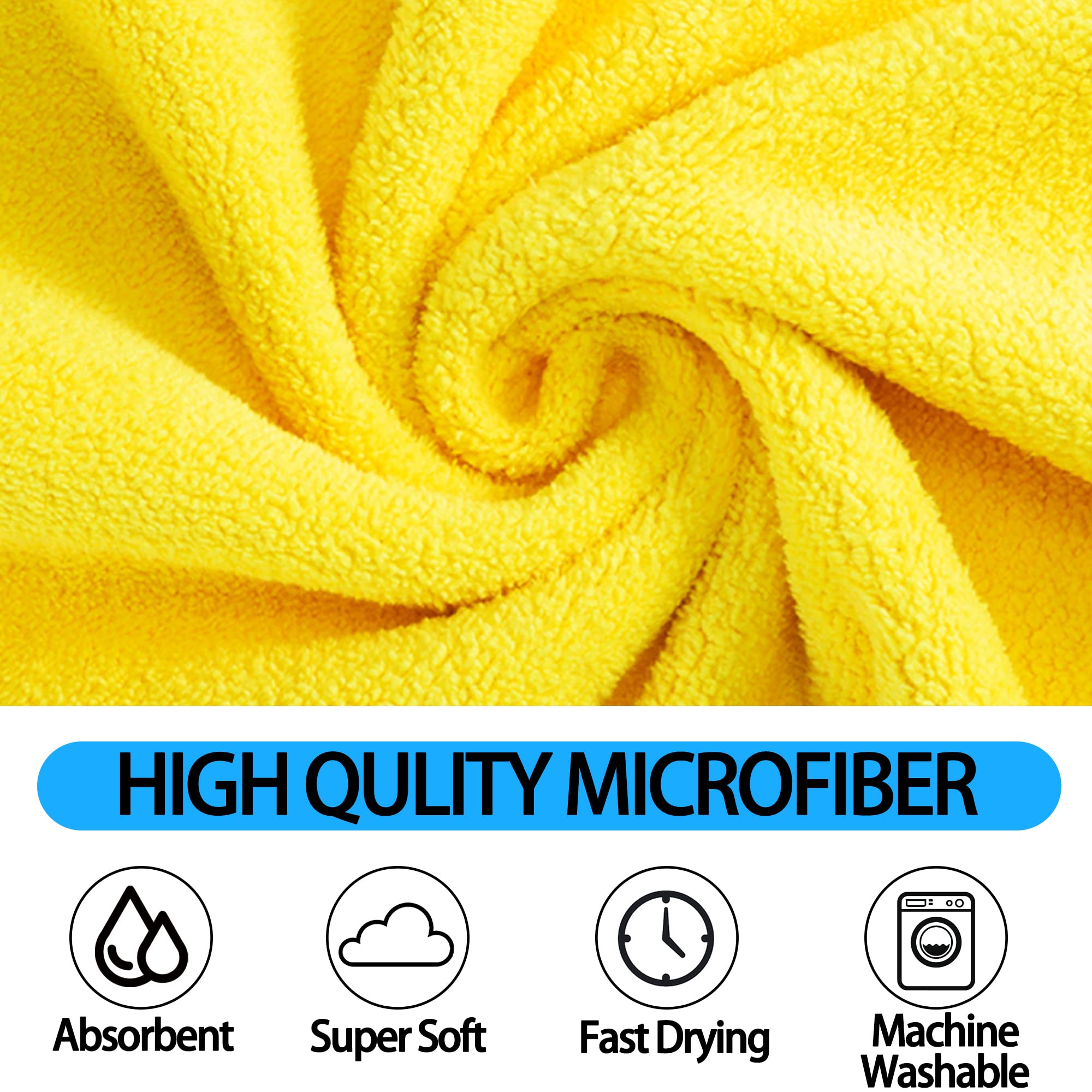 Super Absorbent Quick-Drying Microfiber Pet Towel Soft Bath Robe for Dogs and Cats