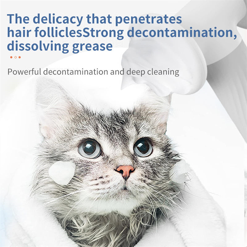 Automatic Foaming Pet Bath Brush with Soap Dispenser Electric Grooming and Massage Tool for Dogs and Cats
