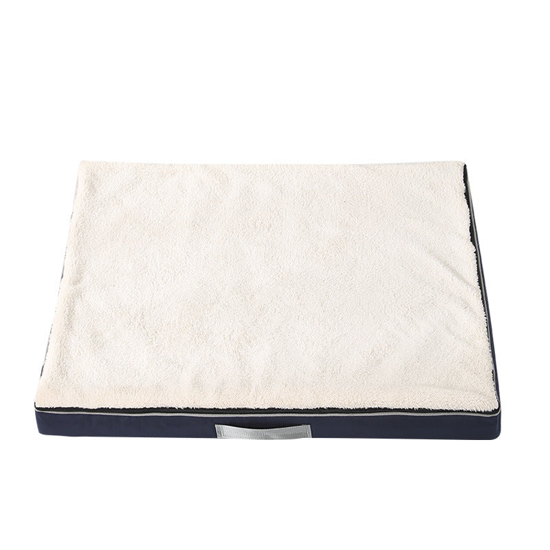 Large Plush Pet Bed Memory Foam Removable Washable Nonslip Mat