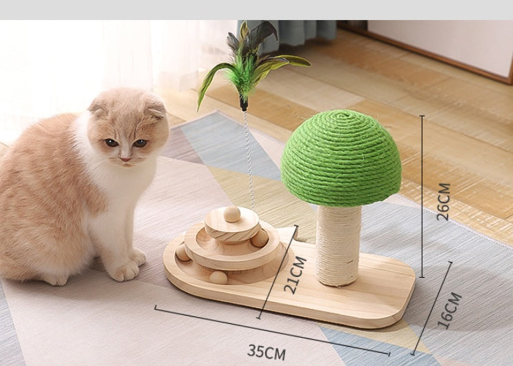 Pet Scratching Post Toy Furniture With Sisal Balls Claw Scratcher