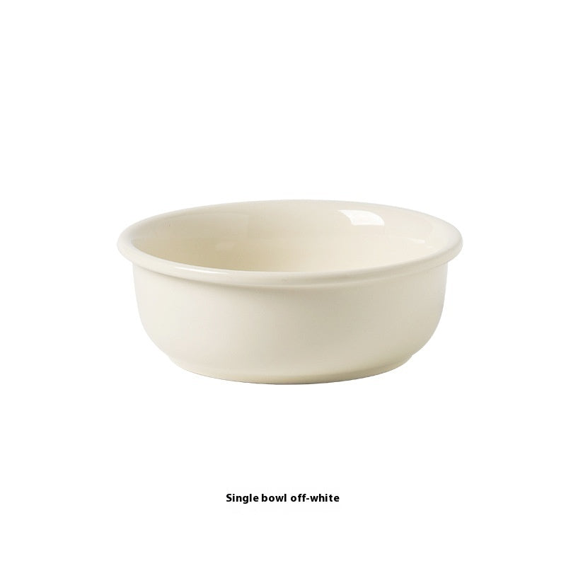 Ceramic Pet Double Bowl Food and Water Feeding Accessory