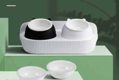 Ceramic Pet Food Bowl Ergonomic Design Cervical Spine Protection