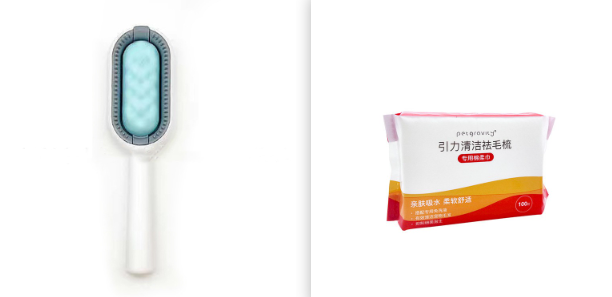 Pet Dematting Grooming Brush for Dogs and Cats Removes Loose and Sticky Hair