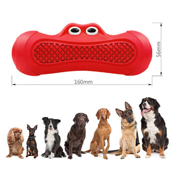 Vocal Rugby Pet Toy Natural Rubber Bite Resistant Chew Accessory