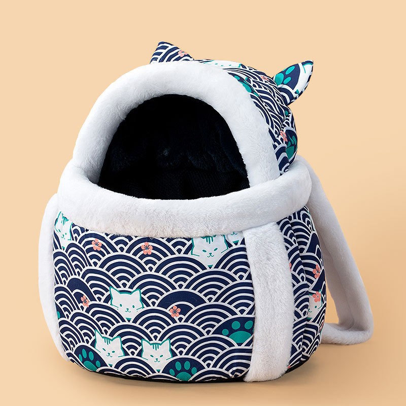 Animal-Shaped Pet Backpack Off-Shoulder Portable Bag for Cats and Dogs