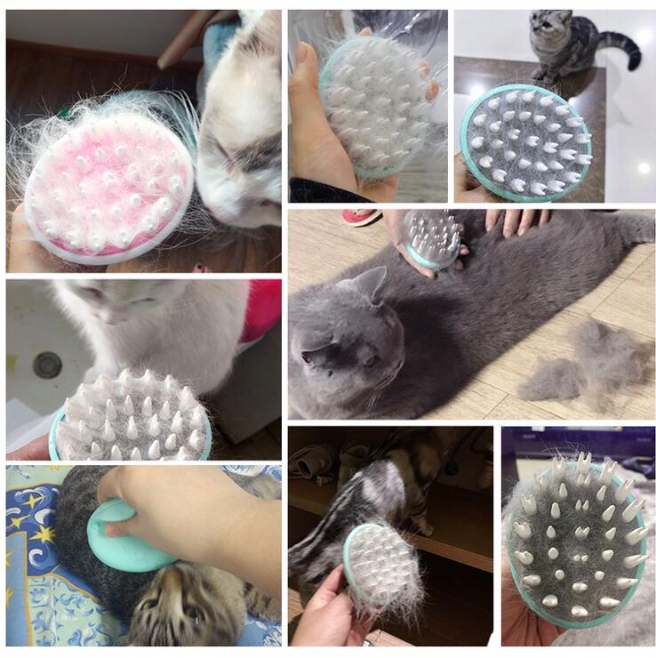 Massage Bath Brush for Pets Grooming and Washing Dogs and Puppies