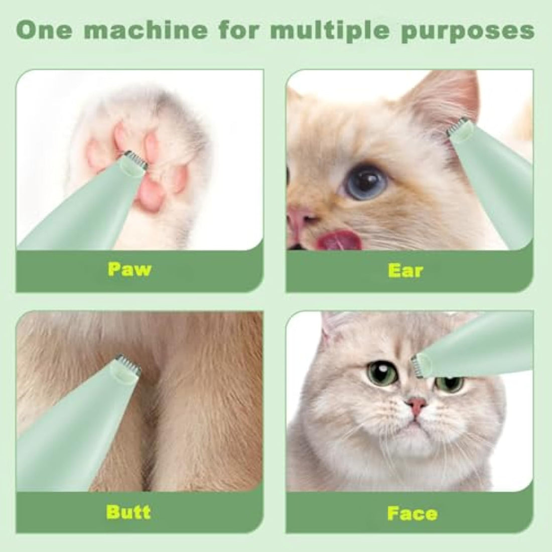 Rechargeable Pet Paw Trimmer Ergonomic Grooming Tool for Dogs and Cats