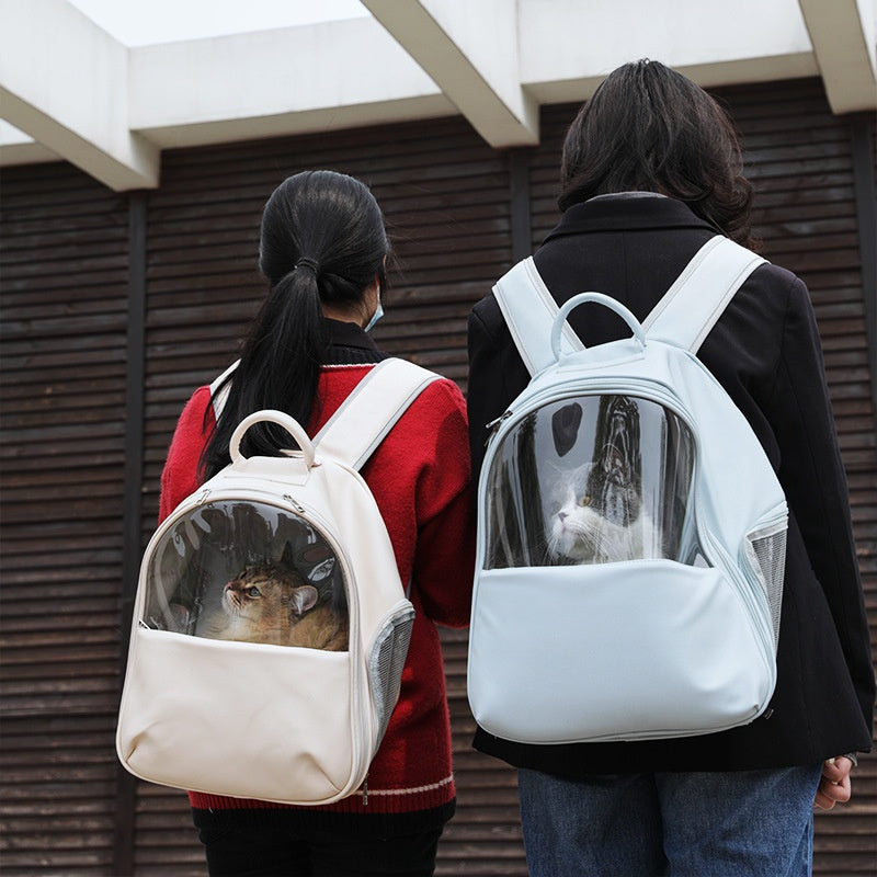 Pet Backpack with Half-Window Heating and Temperature Control Astronaut Bag