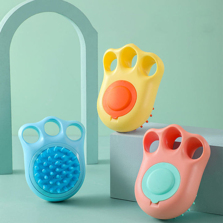 Pet Bath and Massage Brush Claw Comb for Cats and Dogs