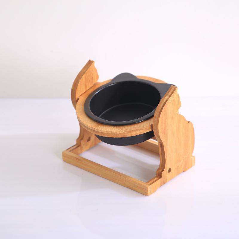 Pet Food Bowl Ceramic and Stainless Steel Feeding Dish