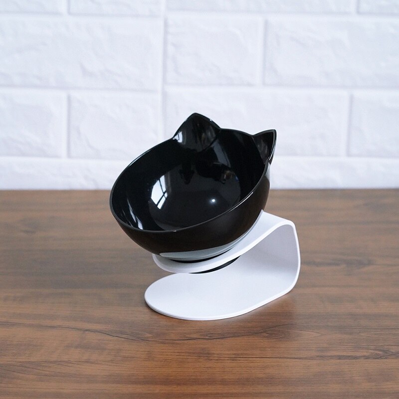 Non-Slip Raised Pet Double Bowl Food Feeder Cervical Protection