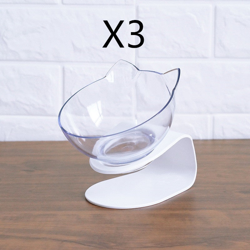 Non-Slip Raised Pet Double Bowl Food Feeder Cervical Protection