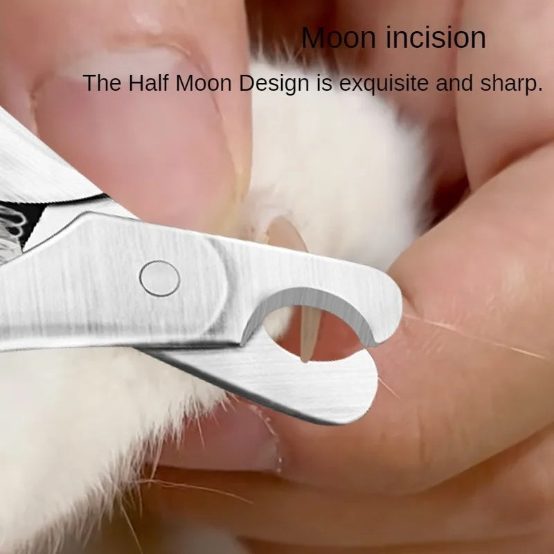 Professional Pet Nail Clipper Sharp Stainless Steel Safety Trimmer for Dogs and Cats