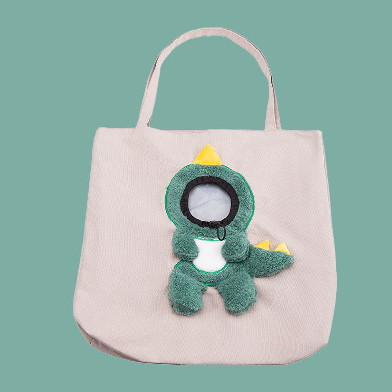 Animal-Shaped Pet Backpack Off-Shoulder Portable Bag for Cats and Dogs