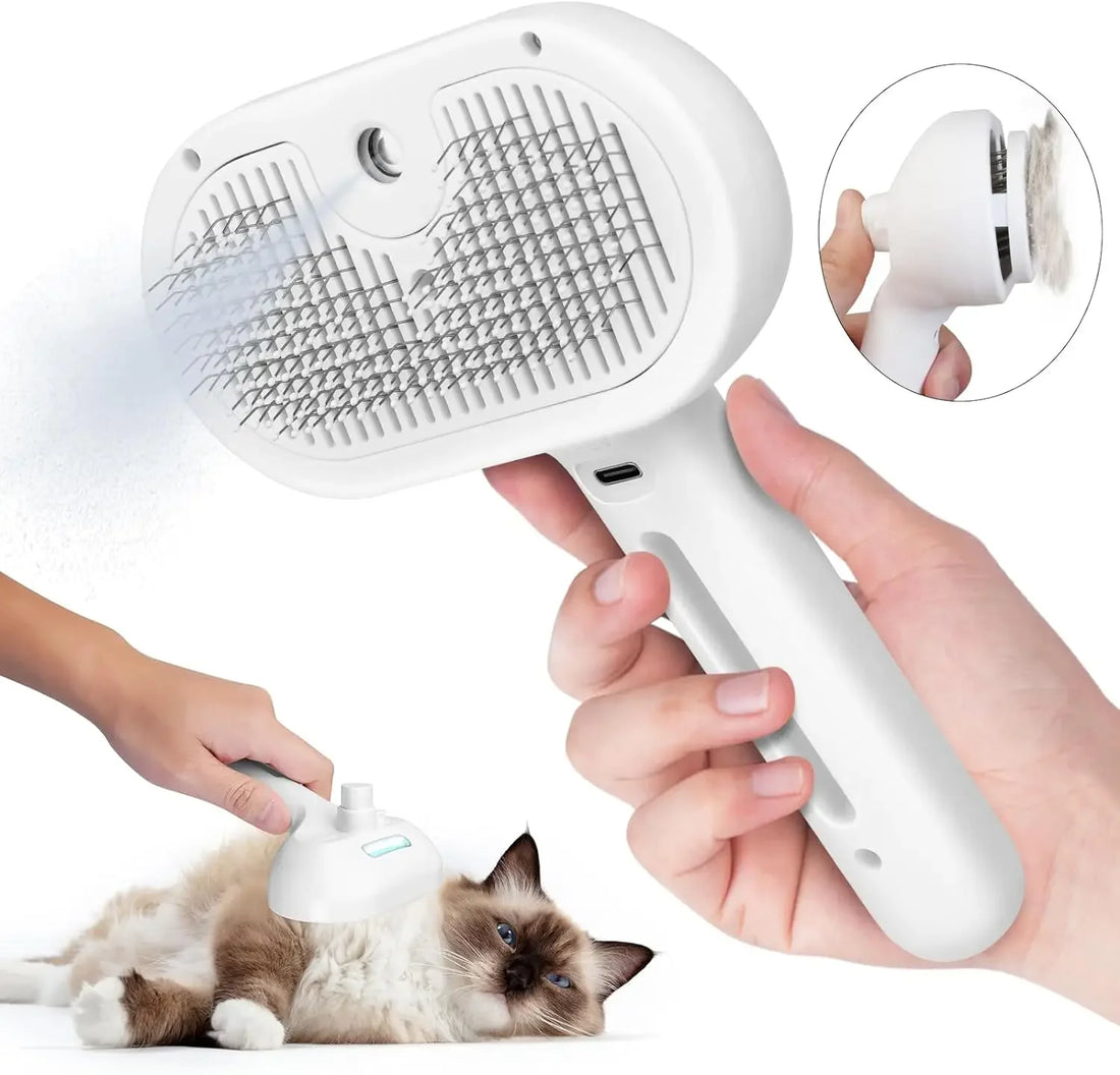Pet Spray Hair Comb Dematting and Grooming Tool with Water Mist for Cats and Dogs