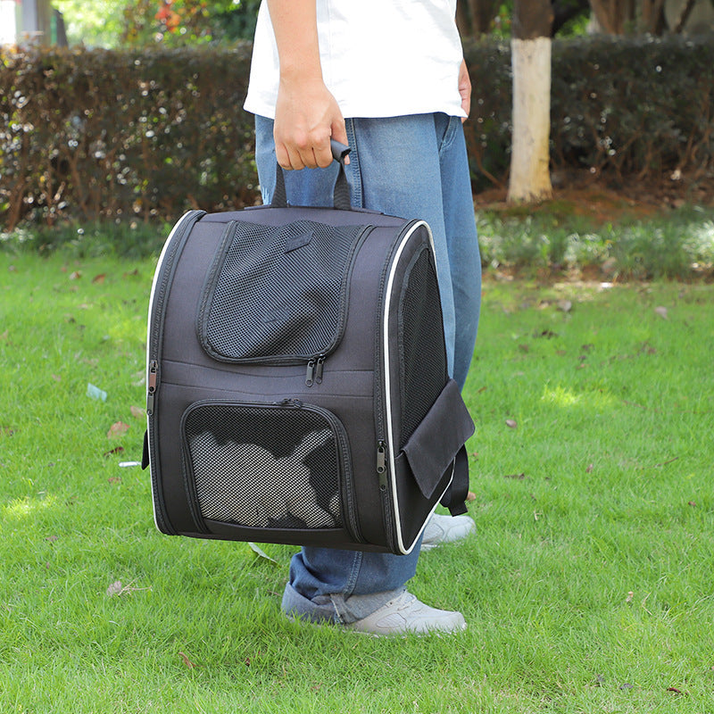 Outdoor Portable Breathable Backpack Large Capacity Pet Handbag