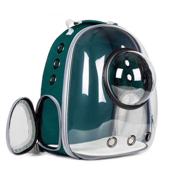 Transparent Pet Backpack Large Capacity Breathable Skylight Carrier for Cats