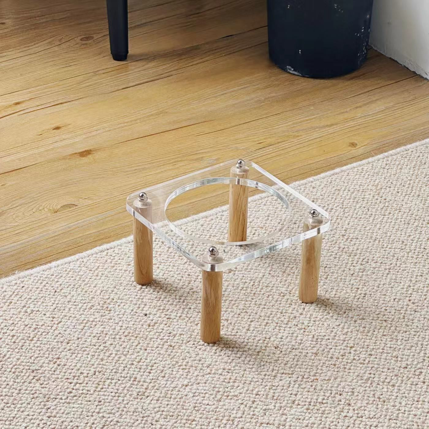 Anti-Tumble Raised Pet Double Bowl Ceramic Food and Water Holder