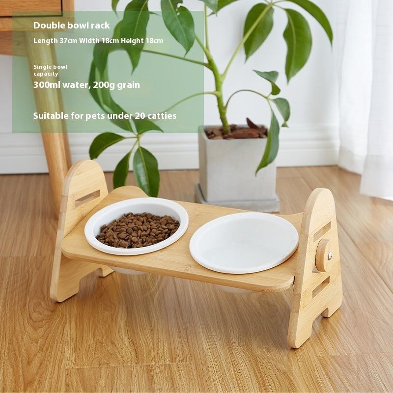 Oblique Mouth Pet Cervical Spine Protection Cat Dog Drinking Bowl
