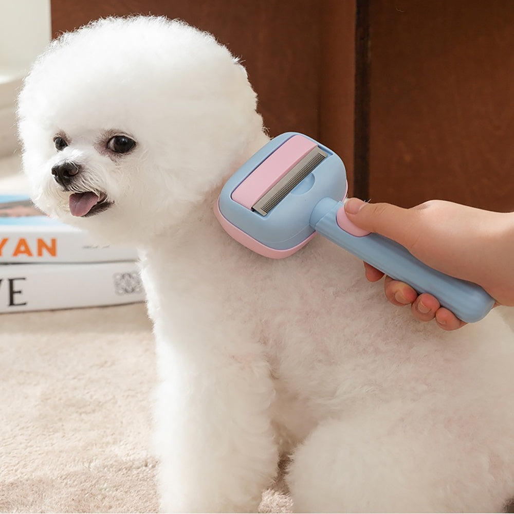 Pet Deshedding Grooming Brush for Dogs and Cats Reduces Shedding for Short and Long Hair Breeds
