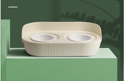 Ceramic Pet Food Bowl Ergonomic Design Cervical Spine Protection